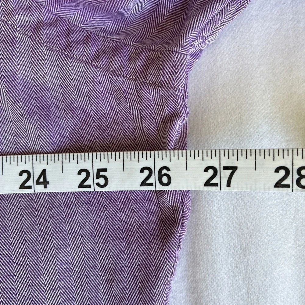VTG Polo Ralph Lauren Philip Long Sleeve Button Up Men's L 16.5 34/35‎ Purple